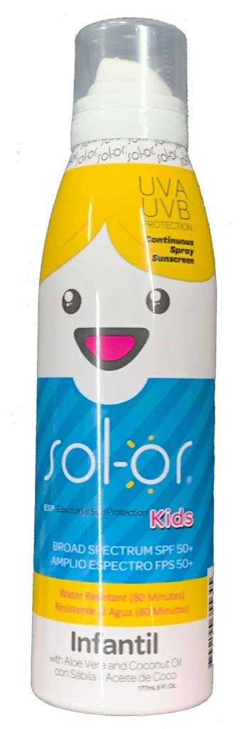 Bloqueador Sol-or Kids FPS 50 Resistente Agua 177 ml — Quifarma