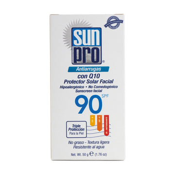 Bloqueador Sun Pro Facial Antiarrugas FPS 90 50 ml — Belleza Express