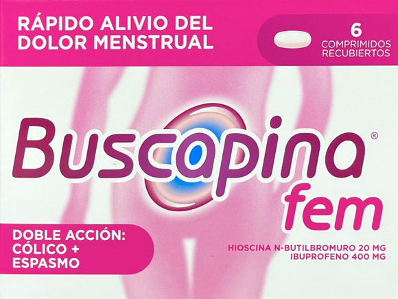 Buscapina Fem 6 tabletas — Opella Healthcare