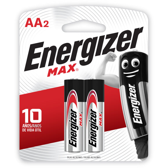 PILA ENERGIZER MAX ALKALINA AA 2 UNIDADES - Uno A Droguerias