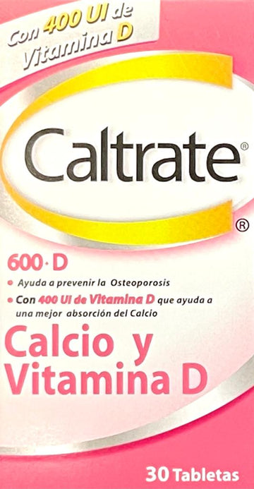 Caltrate D 600 mg 400 UI 30 Tabletas — Haleon