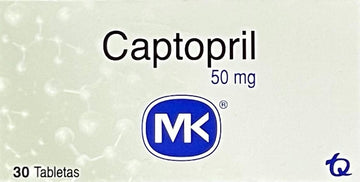 Captopril 50mg Captopril 30 tabletas — MK Tecnoquímicas