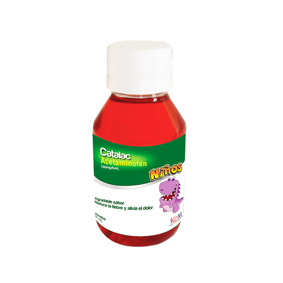 Catalac Jarabe Acetaminofen 90 ml ICOM — frasco