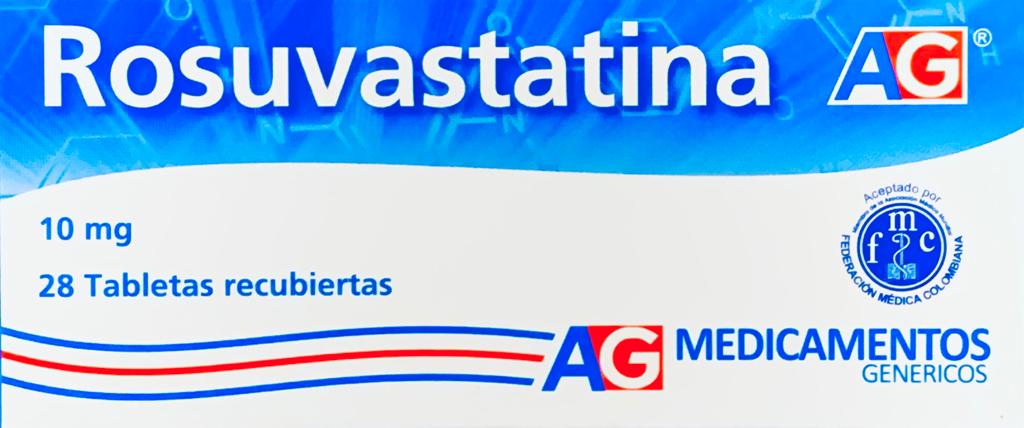 ROSUVASTATINA 10 MG 28 TABLETAS AG