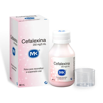 Cefalexina suspensión 250mg/5ml frasco 60ml — MK Tecnoquímicas