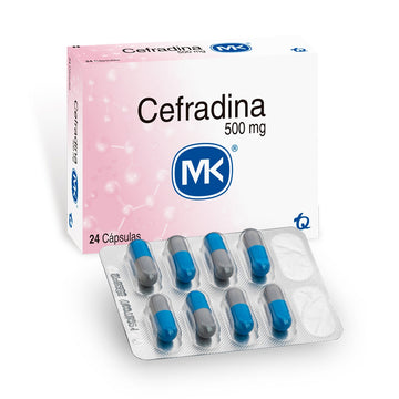 Cefradina 500 mg 24 cápsulas — MK Tecnoquímicas