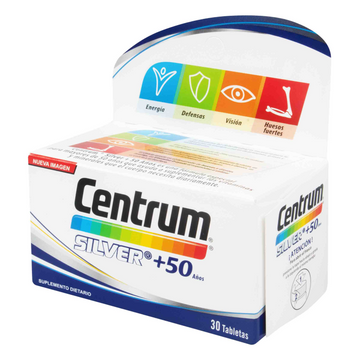 Centrum Silver 50 Años 30 Tabletas — Haleon