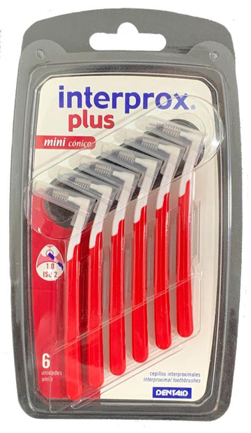 Cepillo interproximal cónico 1.0mm x6 — Dentaid rojo