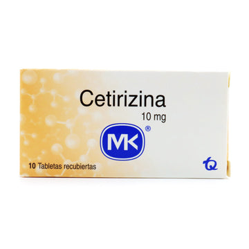 Cetirizina MK 10mg cetirizina diclorhidrato caja x10 tabletas — Tecnoquímicas