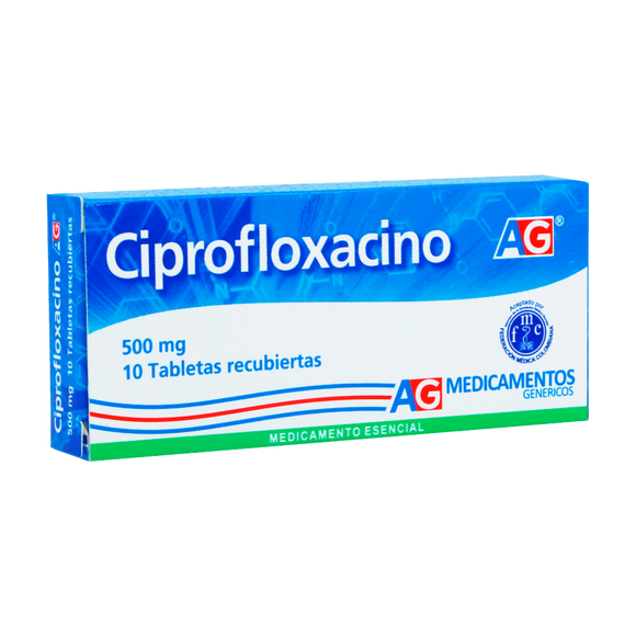 Ciprofloxacina 500 mg 10 Tabletas — Lafrancol
