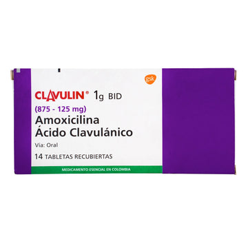 Clavulin 875/125mg tabletas recubiertas 14 unidades — GlaxoSmithKline