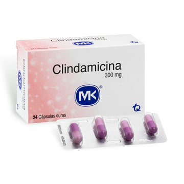 Clindamicina 300mg 24 cápsulas — MK (Tecnoquímicas), antibiótico