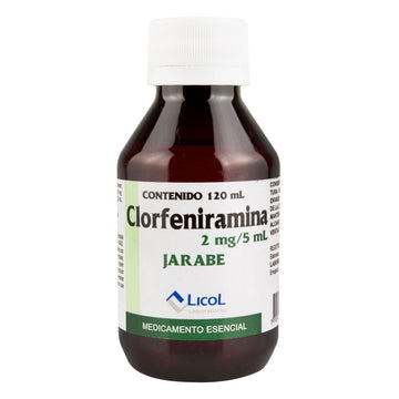 Clorfeniramina maleato jarabe 2mg/5ml 120ml — Licol