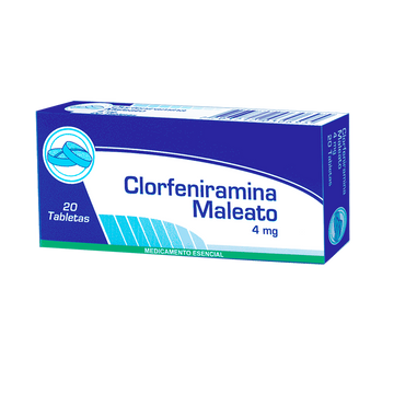 Clorfeniramina 4mg 20 Tabletas — Coaspharma