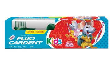 Crema Dental Fluocardent Kids 38 ml+cepillo — Jgb