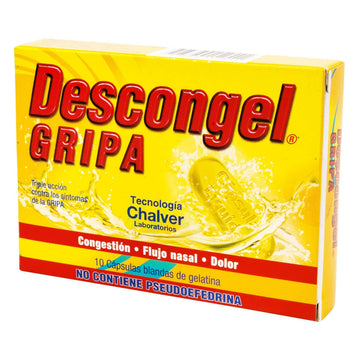 Descongel Gripa 10 cápsulas gelatina blanda — Chalver