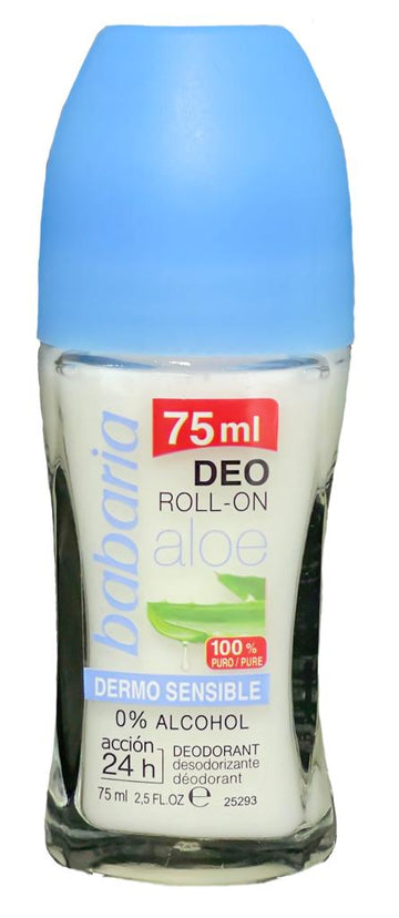Desodorante Babaria Rollon Aloe Dermo Sensible 75 ml