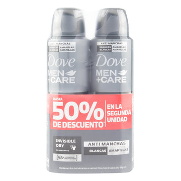 Desodorante Dove Men Care spray antitranspirante 89 g x2 — Unilever