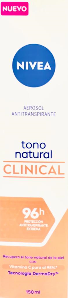 Desodorante Nivea Spray Clinical Tono Natural 150 ml — Beiersdorf