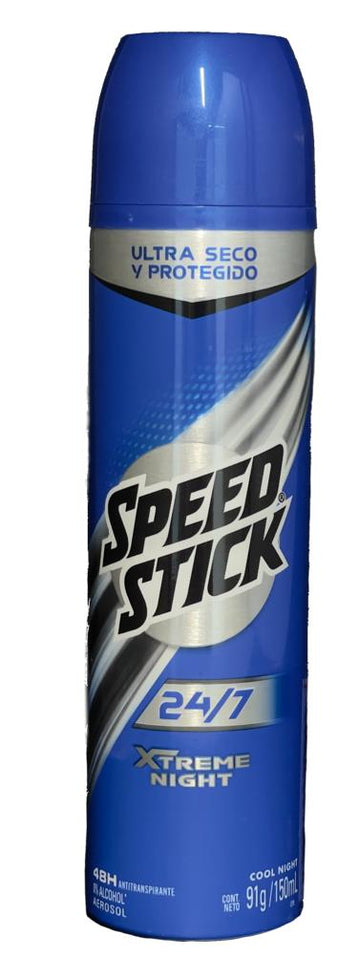 Desodorante Speed Stick Spray 24/7 Xtreme Night 150 ml — Colgate-Palmolive