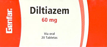 Diltiazem 60mg x20 Tabletas — Genfar