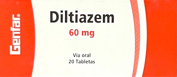 Diltiazem 60mg x20 Tabletas — Genfar