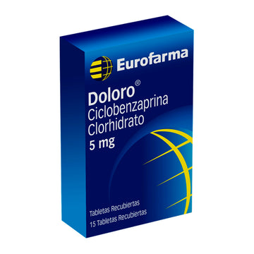 Doloro 5mg Ciclobenzaprina 15 Tabletas — Eurofarma