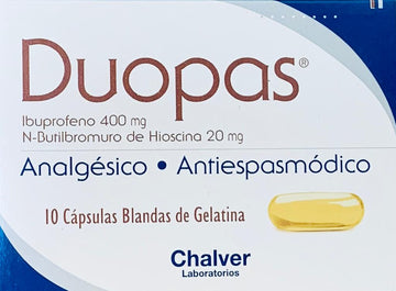 Duopas 400/20mg 10 cápsulas blandas — Chalver