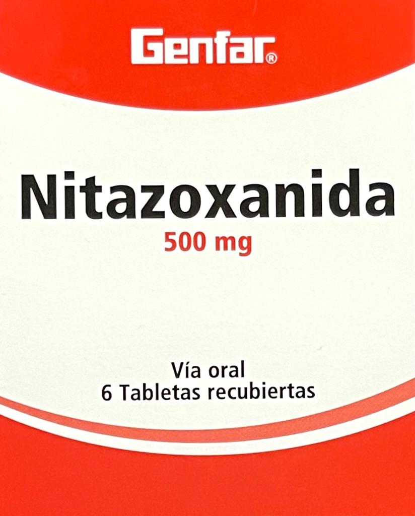 NITAZOXANIDA 500 MG 6 TABLETAS GF