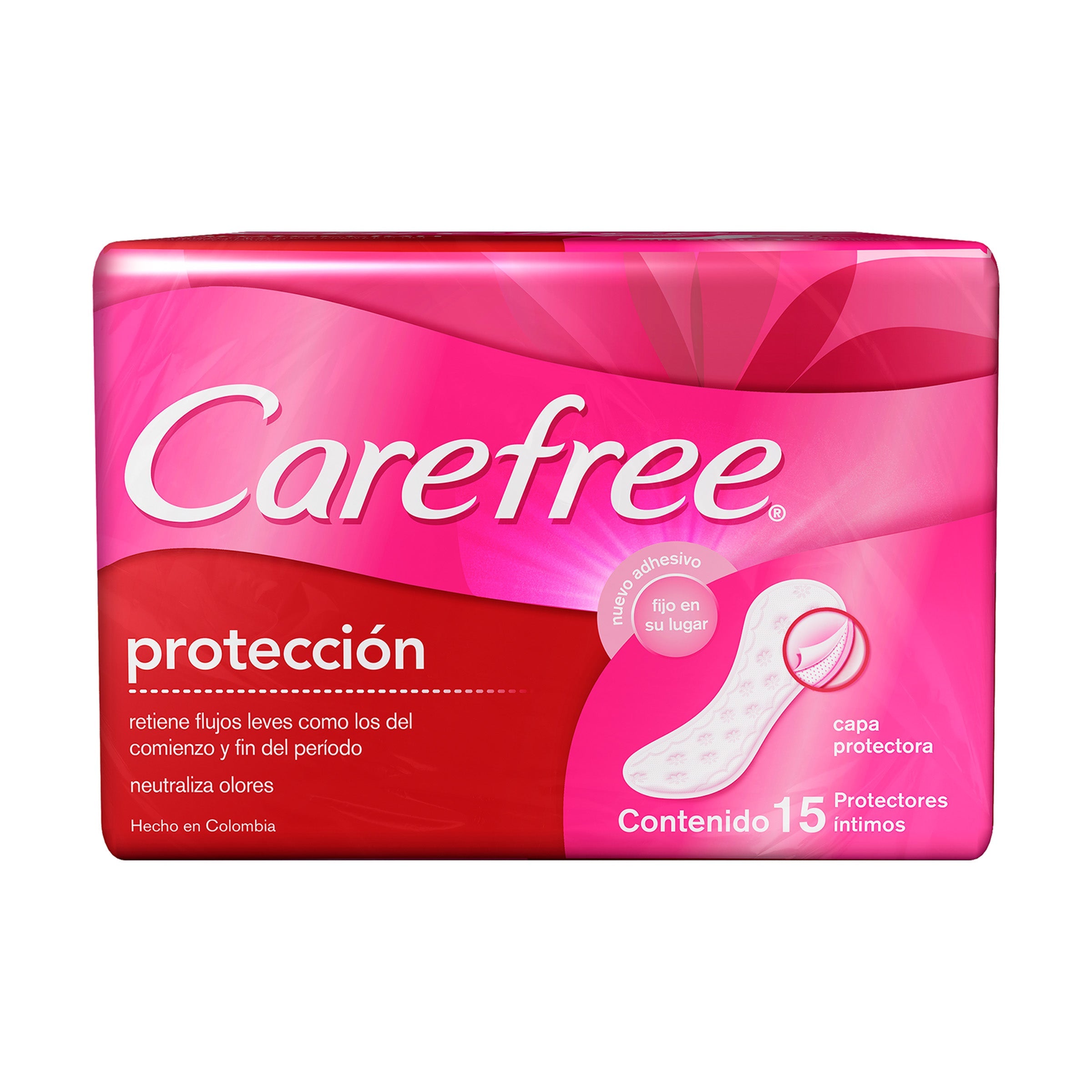 PROTECTORES CAREFREE PROTECCION REGULAR 15 UNIDADES