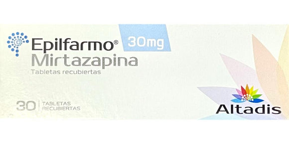 Epilfarmo mirtazapina 30 mg 30 tabletas — Altadis Farmacéutica