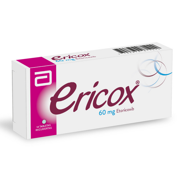 Ericox etoricoxib 60mg 14 tabletas — Abbott