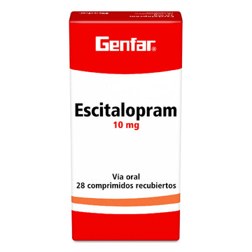 Escitalopram 10 mg 28 Comprimidos — Genfar