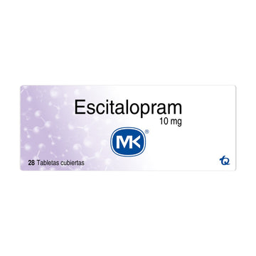 Escitalopram 10 mg 28 tabletas escitalopram oxalato — MK (Tecnoquímicas)