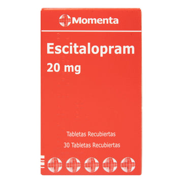 Escitalopram 20 mg 30 Tabletas — Eurofarma