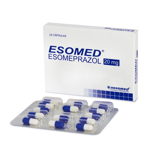 Esomed 20mg (esomeprazol) 28 cápsulas — Novamed