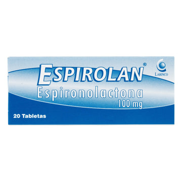 Espirolan 100mg (Espironolactona) 20 Tabletas — Labinco