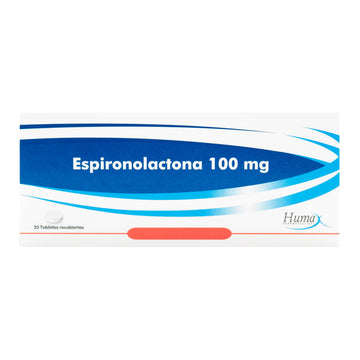 Espironolactona 100 mg 20 Tabletas — Humax Pharmaceutical
