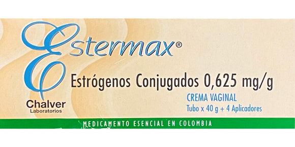 Estermax Crema Vaginal Estrógenos 40 g (4 Aplicadores) — Chalver