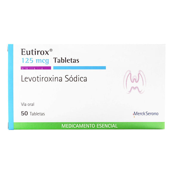 Eutirox 125 mcg levotiroxina caja 50 tabletas — Merck