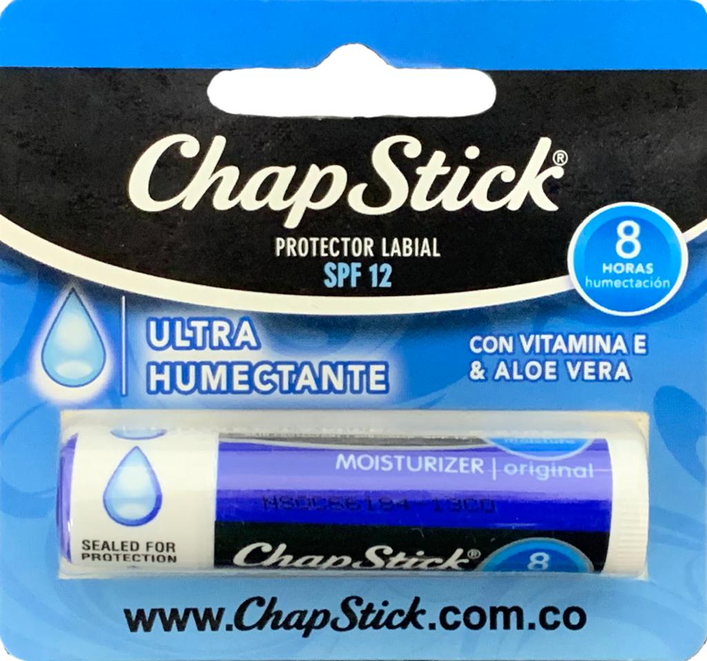 PROTECTOR LABIAL CHAPSTICK ULTRA HUMECTANTE AZUL (AGO)