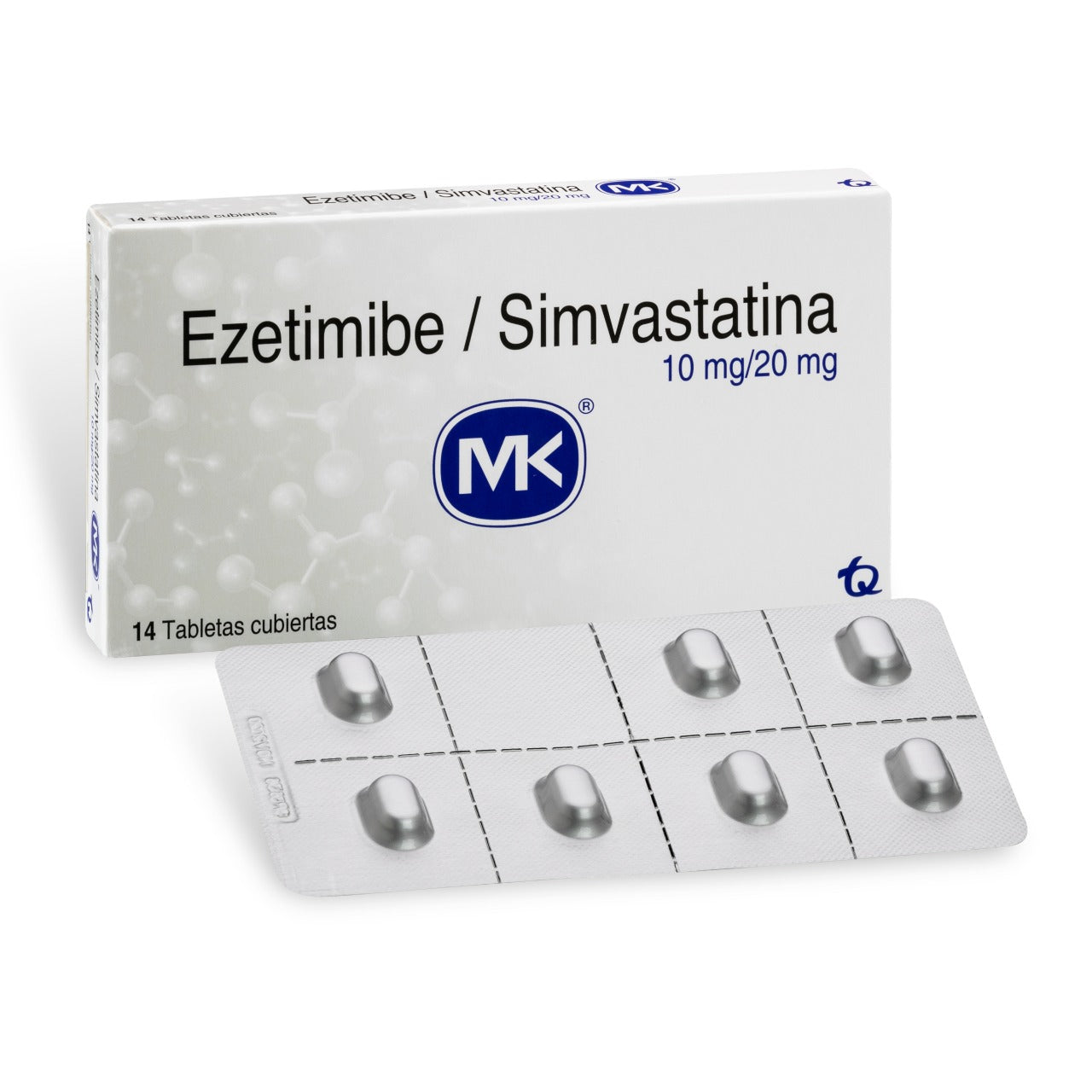 EZETIMIBA 10 MG SIMVASTATINA 20 MG 14 TABLETAS MK - (CG)