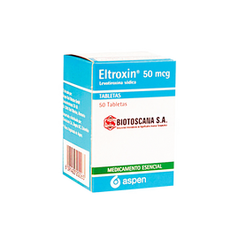 ELTROXIN 50 MCG 50 TABLETAS (AGO) - Uno A Droguerias