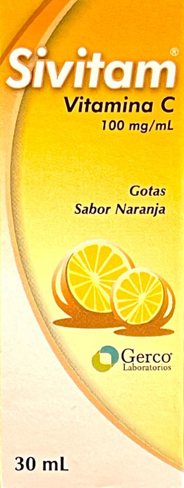 Sivitam ácido ascórbico (Vitamina C) gotas solución oral 30 ml — Laboratorios Gerco S.A.S.