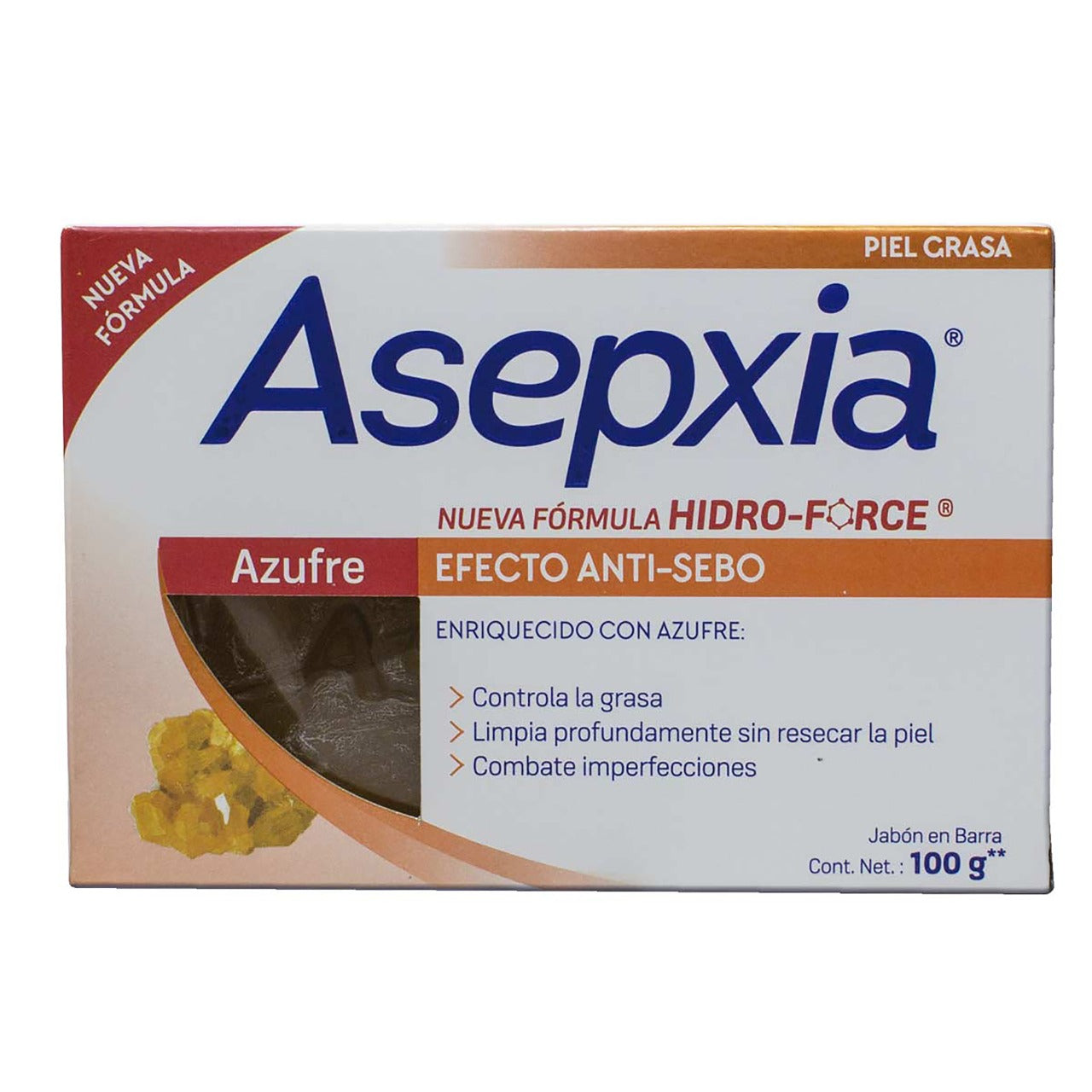 JABON ASEPXIA AZUFRE 100 GR