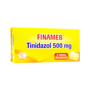 Finameb 500mg (tinidazol) 8 tabletas — Labquifar