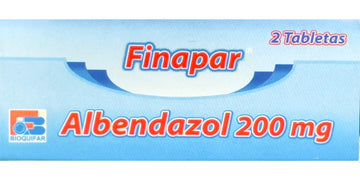 Finapar 200mg (albendazol) 2 tabletas — Labquifar