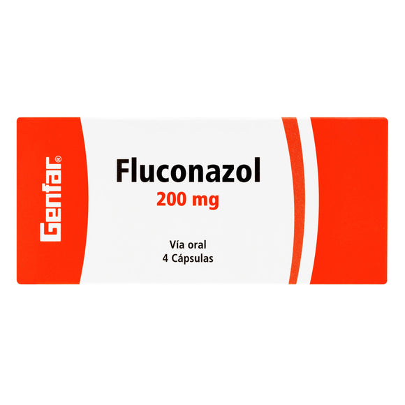 Fluconazol 200mg 4 Cápsulas — Genfar