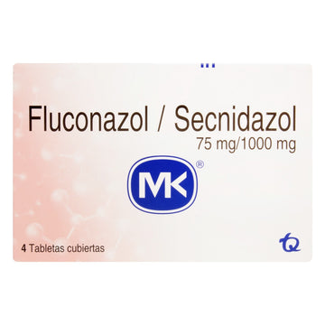 Fluconazol Secnidazol 75mg 1000mg 4 tabletas — MK