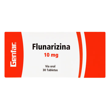 Flunarizina 10mg Genfar 30 tabletas